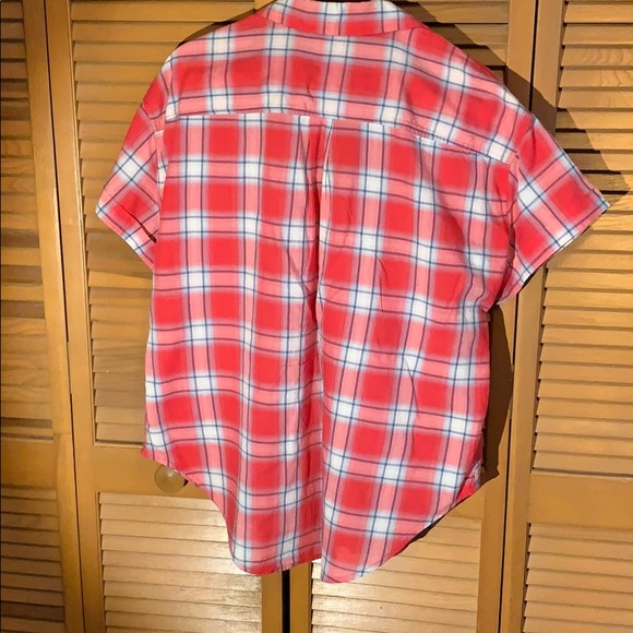 Red Plaid Camp Shirt - Picture 3 of 5